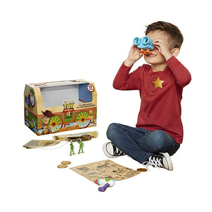 楽天市場 トイストーリー4 レニー 双眼鏡 宝の地図 おもちゃ グッズ Toy Story 4 Trunk Woody In A Box 10piece Toy Chest Includes Lenny The Binoculars Buzz Lightyear Laser Blaster Woody S Roundup Map More