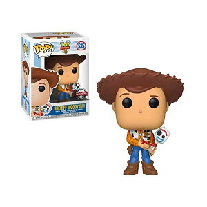 gCXg[[4 EbfB tH[L[ t@R 535 l` tBMA h[ ObY POP! Funko Disney Pixar Toy Story 4 Sheriff Woody Holding FORKY Vinyl Exclusive #535