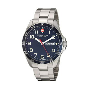 rNgmbNX VICTORINOX rv EHb` Xgbv XCX A[~[ }`c[ Victorinox Fieldforce Analog Quartz Watch with Stainless Steel Strap, Metallic, 18 (Model: 241851)