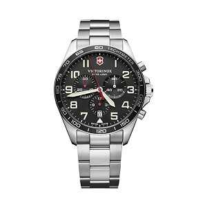rNgmbNX VICTORINOX rv EHb` XCX A[~[ }`c[ Victorinox Fieldforce Chrono, Black dial, Stainless Steel Bracelet