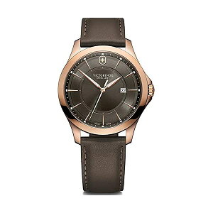rNgmbNX VICTORINOX rv EHb` Xgbv XCX A[~[ }`c[ Victorinox Alliance, Rose-Gold PVD case, Dark Grey dial, Rose-Gold PVD Bezel, Grey Leather Strap