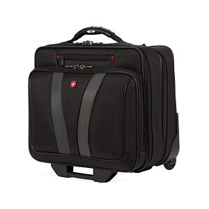 �E�F���K�[ WENGER ���s�� �L�����[�o�b�O �R���R�� Wenger Luggage Granada Pro Padded Wheeled Laptop Bag with Pass-Thru, Black, 15.6-inch