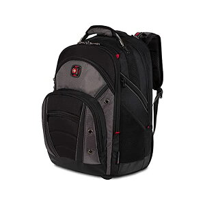 �E�F���K�[ WENGER �o�b�O �o�b�N�p�b�N �����b�N ���s�� �L�����[�o�b�O �R���R�� Wenger Luggage Synergy Padded Wheeled Laptop Bag with Trolley Handle, Black/Grey, 16-inch
