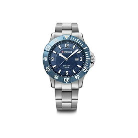 ウェンガー WENGER 腕時計 ウォッチ 時計 Wenger Seaforce Watch Blue Dial, Stainless Steel Bracelet