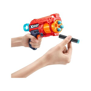 XSHOT Excel Fury 4 �t�H�[�� �_�[�c �u���X�^�[ (�_�[�c 8 �{) by ZURU�A�}���`�J���[ XSHOT Excel Fury 4 Foam Dart Blaster (8 Darts) by ZURU, Multicolor