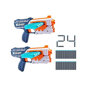 XSHOT Excel �N�C�b�N �X���C�h �J�[�g���b�W 2 �p�b�N�AZuru �ɂ��t���X�g���[�V���� �t���[ �p�b�P�[�W�̃_�[�c 24 �{���܂ށA�}���` (36483-S001) XSHOT Excel Quick Slide Cartridge 2-Pack, Includes 24 Darts in F