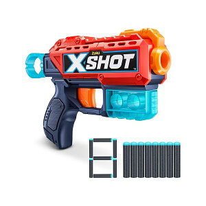 ZURU - XSHOT - Excel - �L�b�N�o�b�N - �t�H�[���A���[�K�� - 8�{�̖�t�� - �ő�27���[�g���܂Ŕ��� - 36184-22 ZURU - XSHOT - Excel - Kickback - Foam Arrow Gun - Comes with 8 Arrows - Shoots up to 27 Meters - 36184-22