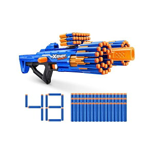 XSHOT Insanity Bezerko by ZURU - �j�̎q�A���̎q�A�\��A��l�����̃G�A�|�P�b�g�e�N�m���W�[�Ǝ��[�@�\�������48�_�[�c���O�������� XSHOT Insanity Bezerko by ZURU - 48 Dart Outdoor Toy with Air Pocket Technology an