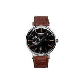 ツェッペリン 腕時計 ZEPPELIN 時計 ウォッチ Zeppelin LZ120 Rome Watch | Black/Brown Leather