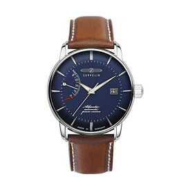 ツェッペリン 腕時計 ZEPPELIN 時計 ウォッチ メンズ 男性用 オートマチック 自動巻き Zeppelin Atlantik Blue Dial Leather Strap Automatic 8462-3 84623 Men's Watch
