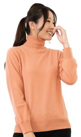 レディース タートル　セーター M/L 裾ゴム編 【カシミヤ100％試験鑑定済】 (1204) カシミヤ タートル　セーター　 カシミア カシミヤ100% カシミヤニット レディース