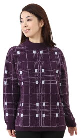 カシミヤ セーター カシミヤセーター ジャガード編みチュニックセーター カシミヤ100％ カシミア ハイネックセーター(M-L)(1480)