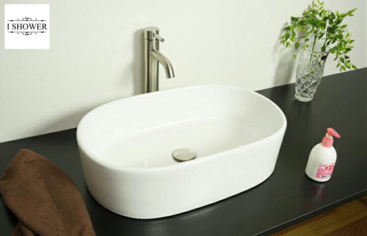 楽天市場 洗面台 3004 お買得４点セット 洗面ボウル 水栓 蛇口 排水栓 選べる排水トラップ S床 P壁 送料無料 洗面化粧台 おしゃれ 洗面器 陶器 洗面ボウル 手洗器 洗面ボール 手洗い鉢 洗面所 I Shower 楽天市場店