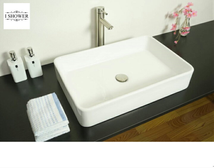 楽天市場 洗面台 3085 お買得４点セット 洗面ボウル 水栓 蛇口 排水栓 選べる排水トラップ S床 P壁 洗面化粧台 おしゃれ 洗面台 洗面器 陶器 洗面ボウル 手洗器 洗面ボール 手洗い鉢 洗面所 I Shower 楽天市場店