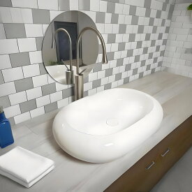 大幅値下げ！【ISO9001国際認証/高品質】【洗面台 209】 選べるお得セットおしゃれ洗面ボウル 置き型　ベッセル式　洗面台　洗面化粧台　洗面器　陶器　手洗器　洗面ボール　手洗い鉢　洗面所　リフォーム　新築　置き換え