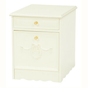 サイドチェスト(ホワイト) RCH-1852WH 幅41.5cm 引出し2段 ローチェスト 引き出し 引出し 引出し収納 収納棚 収納ケース 収納 リビングチェスト リビング収納 タンス たんす 箪笥 送料無料