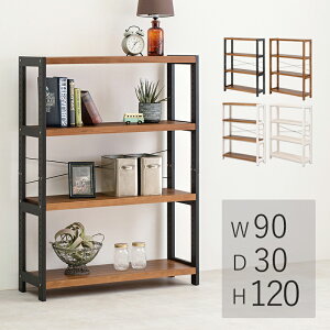 ラック MCC-6037 幅90cm オープンラック 高さ調整可能 天然木 パイン材 シンプル あし裏クッション シンプルラック