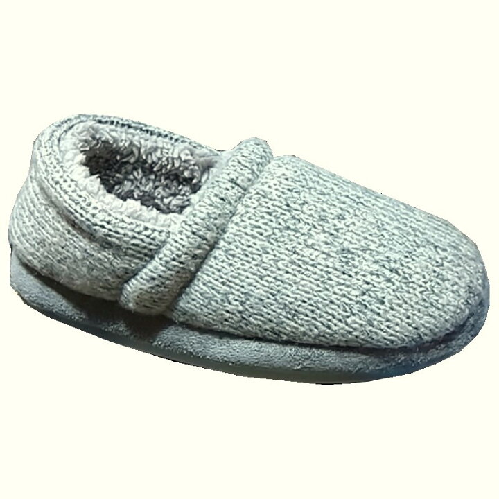 楽天市場】Dearfoams キッズスリッパ 20-21.5cm グレー サイズ 2/3 