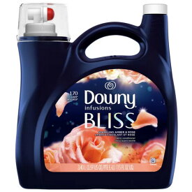 （衣料用柔軟剤 ダウニー ブリス 3.4L）Downy インフュージョン スパークリング アンバーローズ 洗濯 大容量 ボトル 15628