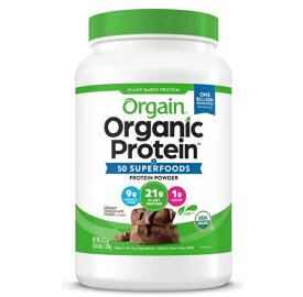 （Orgain Organic Protein オーガニック プロテインパウダー 1.20kg クリーミーチョコレート風味）1200g 有機 1502205