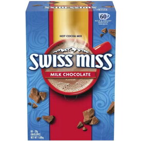 （スイスミス ミルクチョコレートココア 60袋入り）SWISS MISS ホット ココア ミックス 1袋28g 1.68kg 粉末 インスタント コストコ 479946