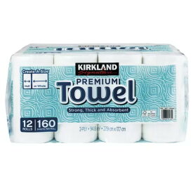 カークランド キッチンペーパータオル 12ロール×160枚 キッチンペーパー ペーパータオル 2枚重ねシート 1768085