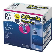 （ボシュロム レニュー フレッシュ 500ml×4本+120ml×2本 ソフト コンタクトレンズ用 ソリューション）…