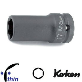 Ko-ken 14301X11 1/2"差込 薄肉 インパクト セミロングソケット 11mm コーケン / 山下工研