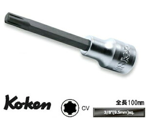 Ko-ken 3027-100-M8 3/8���� CV�r�b�g�\�P�b�g �S��100mm M8 �R�[�P��/�R���H��