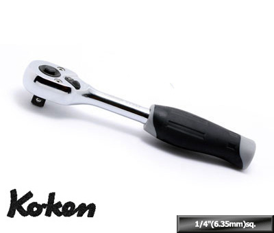 Ko-ken 2753JB 1/4差込 ラチェットハンドル プシュボタン式 （樹脂) 全長115mm コーケン / 山下工研 |  工具のお店i-TOOLS（アイツール）