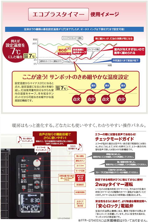 楽天市場 割引クーポン配布中 Ff式ストーブ サンポット Ff式 石油ストーブ ゼータス イング G Model Ffr G7040sxt タンク別置き 主に18畳用 暖房 おしゃれ 灯油 暖房機 寒冷地用ストーブ Ff式石油暖房機 クールトップ Ffr G7040sx T I Top 楽天市場店