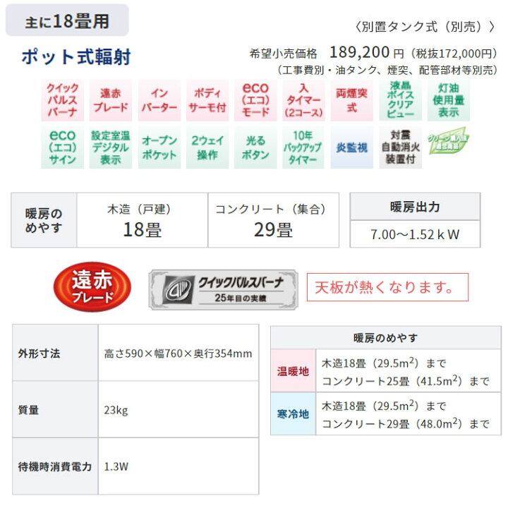 楽天市場】【LINE追加で最大2000円OFF】 コロナ PKシリーズ ポット式 