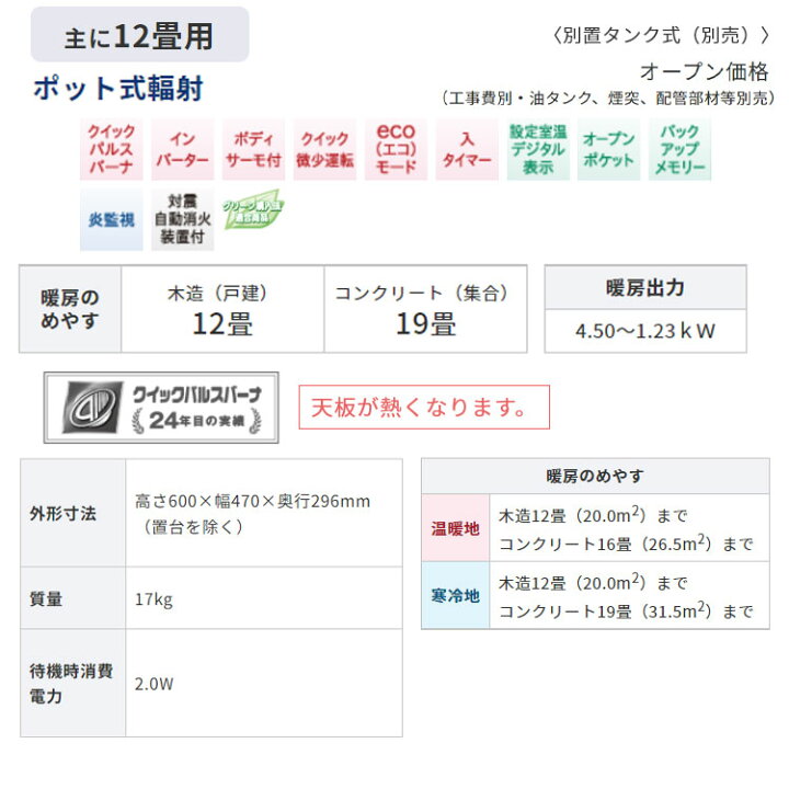 楽天市場】【LINE追加で最大2000円OFF】 煙突式ストーブ コロナ 煙突式 