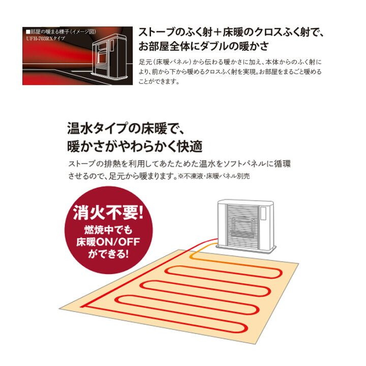 楽天市場】【LINE追加で最大2000円OFF】 FF式ストーブ サンポット FF式 