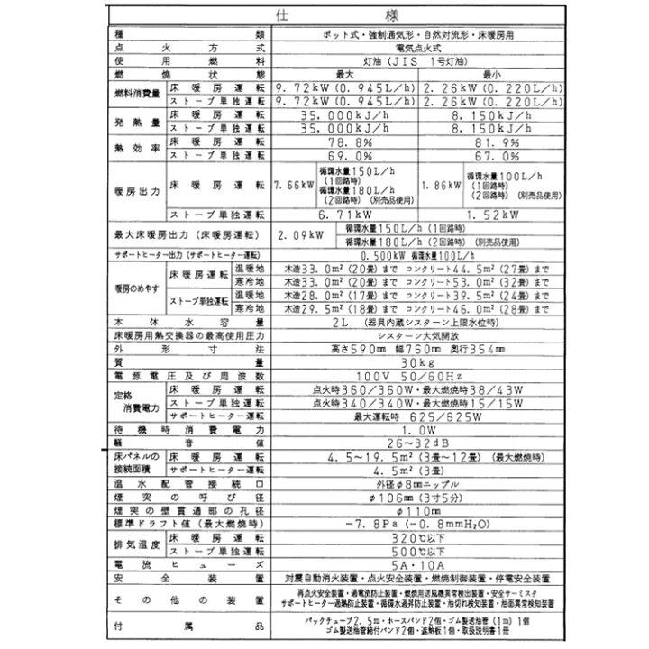 楽天市場】煙突式ストーブ 床暖 コロナ 煙突式 ポット式 石油ストーブ 