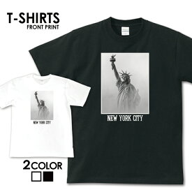 Tシャツ 半袖 ストリート tee NYC ニューヨーク 自由の女神 S M L XL XXL XXXL メンズ レディース ティーシャツ 人気 トレンド お洒落 ロゴ ビックサイズ