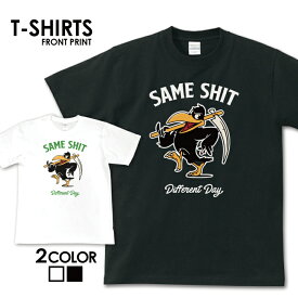 【※ポイント4倍※ お買い物マラソン 期間限定 5/23 20:00～5/27 01:59まで！】Tシャツ 半袖 ストリート tee キャラ バード 不良 S M L XL XXL XXXL メンズ レディース ティーシャツ 人気 トレンド お洒落 ロゴ ビックサイズ