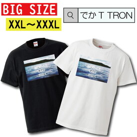Tシャツ 大きいサイズ でかT TRON XXL XXXL　2L 3L ティーシャツ 琵琶湖 マザーレイク 釣りT 北湖 バス sup ジェット バス釣り 奥琵琶湖 南湖 ナナマル 70 ロクマル 60 半袖 人気 面白 ネタ パロディ 大きいサイズ