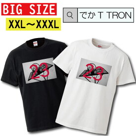 Tシャツ でかT TRON XXL XXXL　2L 3L BIG 大きめ basketball バスケ バスケットボール dunk ダンク ストリート ストリート系 写真 フォト フォトT プリント デザイン 洋服