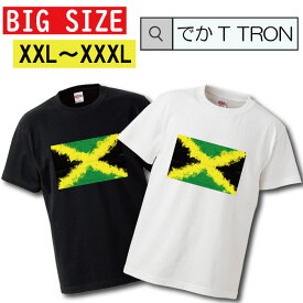 【※スーパーセール限定クーポン発行中※ 6/4 20:00～6/11 01:59まで！】 Tシャツ でかT TRON XXL XXXL　2L 3L BIG 大きめ rasta jamaica reggae レゲエ onelove ラスタ ジャマイカ roots ルーツ ラブダバ ラバーズ music dj ganja ピクチャー logo 写