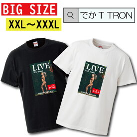 Tシャツ でかT TRON XXL XXXL　2L 3L BIG 大きめ ファッション 雑誌 女性 セクシー ビキニ ストリート ブランド b系 street T-shirt ティーシャツ 半袖 大きいサイズあり big size ビックサイズ