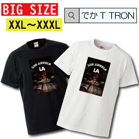 Tシャツ ビッグサイズ BIG SIZE でかT TRON 大きめ オーバーサイズ ロサンゼルス セクシー 西海岸 westside ウェッサイ チカーノ westcoast HIPHOP 夜景 B系 ダンス 衣装 T-shirt ティーシャツ 半袖 大きいサイズあり big size ビックサイズ