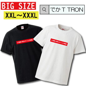 Tシャツ 大きいサイズ でかT TRON XXL XXXL　2L 3L T-shirt ティーシャツ 半袖 gal ギャル トランス パラパラ egg系 流行 sns パジャマ 部屋着 可愛い ファッション 大きいサイズあり big size ビックサイズ