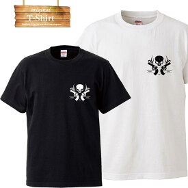 楽天市場 スカル 柄ワンポイント Tシャツ カットソー トップス レディースファッションの通販