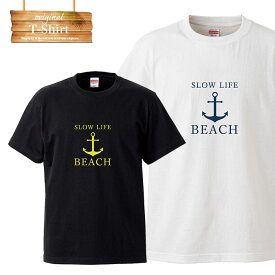 beach ビーチ マリブ maribu logo 碇 船 クルージング ロゴ フォトT Tシャツ プリント デザイン 洋服 t-shirt 白 黒 ホワイト ブラック