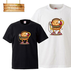 ハンバーガー バーガー セット ユニーク ユニークTシャツ 面白 面白い おふざけ 罰ゲーム プレゼント お笑い LOGO ロゴT Tシャツ プリント サイズ S M L XL XXL XXXL