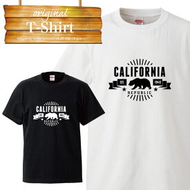 【※スーパーセール期間限定※ エントリーでポイント7倍！】 california surf 星条旗 サーフ カリフォルニア 西海岸 サーフィン サーファー イラスト ロゴ logo デザイン Tシャツ T-shirt ティーシャツ 半袖 大きいサイズあり big size ビックサイズ