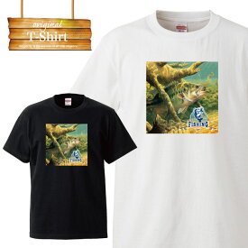 Tシャツ T-shirt ティーシャツ 半袖 釣り バス釣り ルアー fishing フィッシング 釣竿 巻きえさ 大きいサイズあり big size ビックサイズ