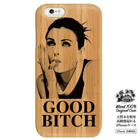 GOOD BITCH GIRL girl ガールズ セクシー 女性 女の子 可愛い bitch ビッチ POP スマホケース スマホカバー ウッド ウッドケース wood case 送料無料 iPhone8 ケース iphone7 plus iphone6s plus iphone6 plus iphonese s