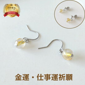 パワーストーン ピアス チタン 金属アレルギー ルチルクォーツ 金運強運 天然石 ピアス | 誕生日プレゼント 贈り物 ギフト誕生石 組み合わせ アクセサリー シンプル かわいい 開運 アイテム 厄除け 厄年 幸運 恋愛 開運 金運 浄化 対人 プレゼント 女性 ペア I WISH